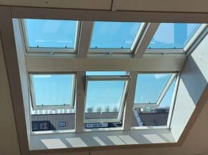 Dakkapel met dakramen in Arnhem